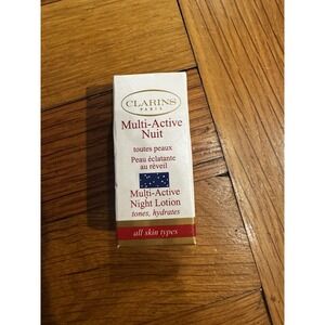 Clarins Paris Multi Active Night Lotion NIB‎ 0.17 Fl Oz All Skin Types